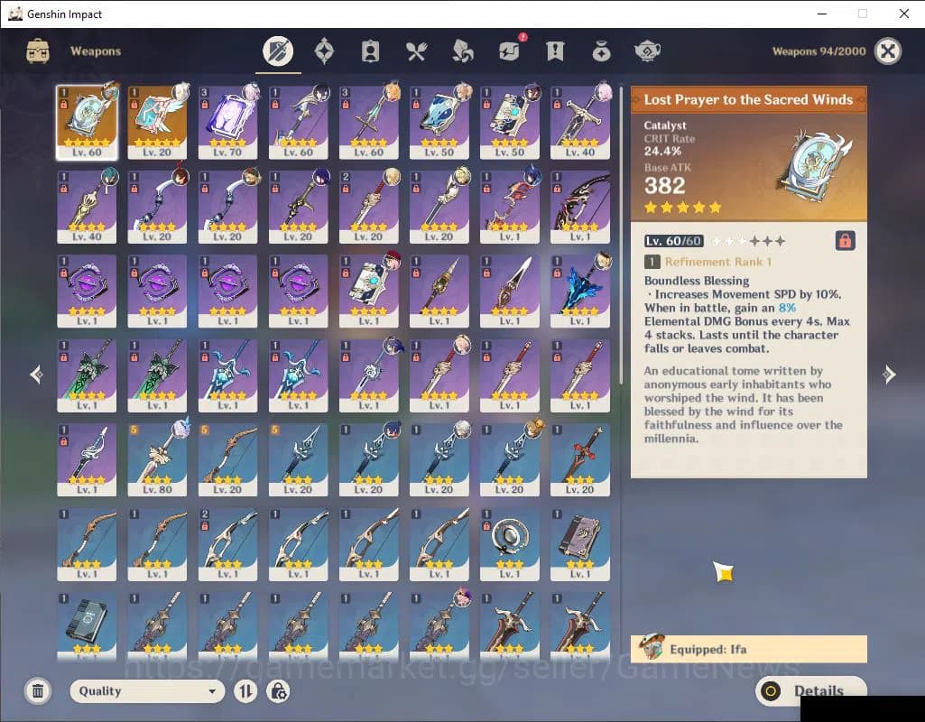Genshin Impact Accounts ASIA |AR 45|PremTeam[Skirk,Escoffier,Citlali,Yelan image 3