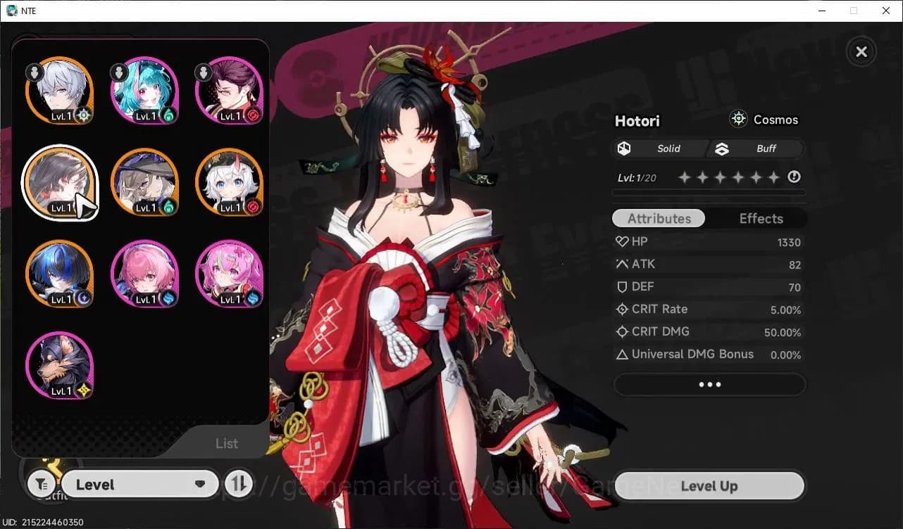 Neverness to Everness Accounts Global EU |HL 3| 4 SSR Hotori, Jiuyuan, Sakiri, Da image 1