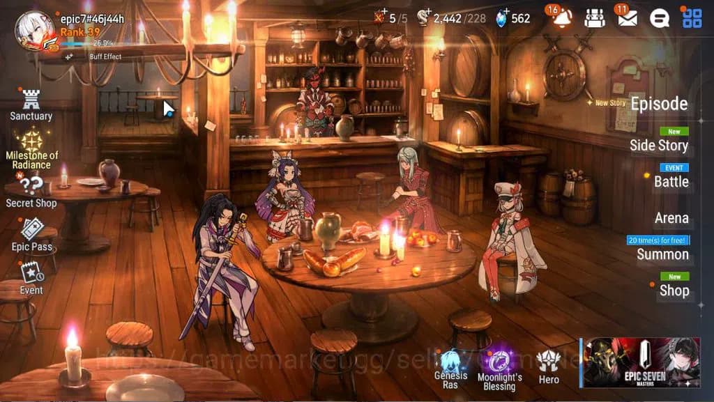 Epic Seven Accounts ASIA Unverif|NewEra|6 ML(Salome,SSez, SS Vivian,et image 1