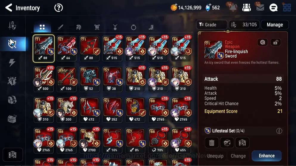 Epic Seven Accounts ASIA Unverif|NewEra|6 ML(Salome,SSez, SS Vivian,et image 10