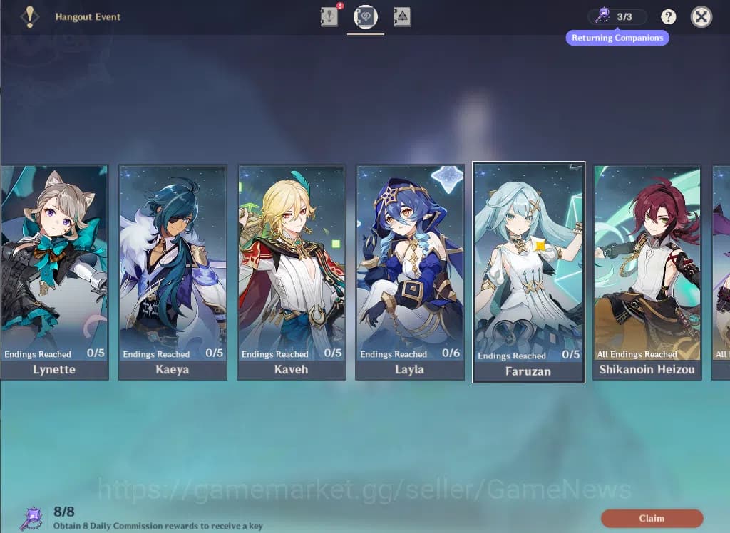 Genshin Impact Accounts ASIA|AR58|11 Limited +8(*5Weapon)|XiaoC1+Sign,Colu image 16