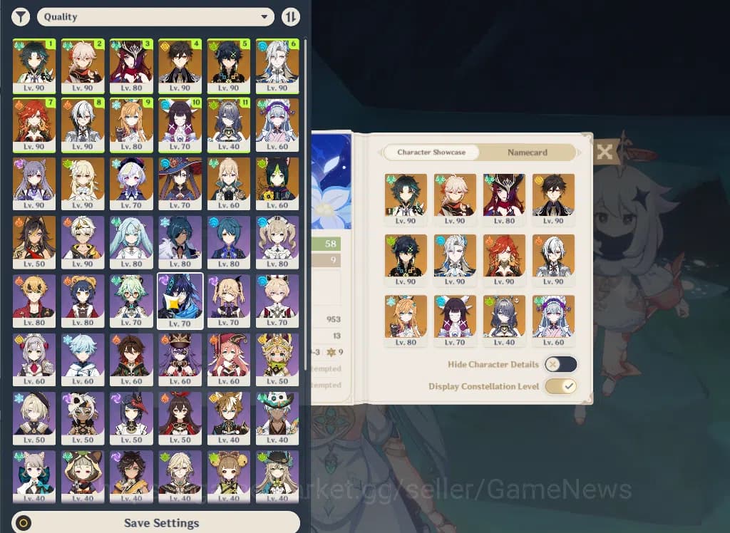 Genshin Impact Accounts ASIA|AR58|11 Limited +8(*5Weapon)|XiaoC1+Sign,Colu image 3