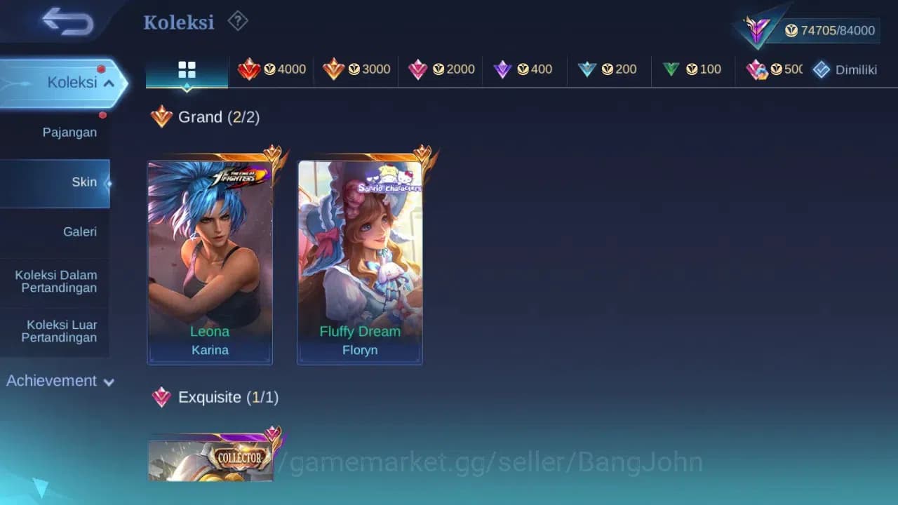 Mobile Legends: Bang Bang Accounts GLOBAL Hero 132 Skin 353 | KOF Karina | Sanrio Flo image 1