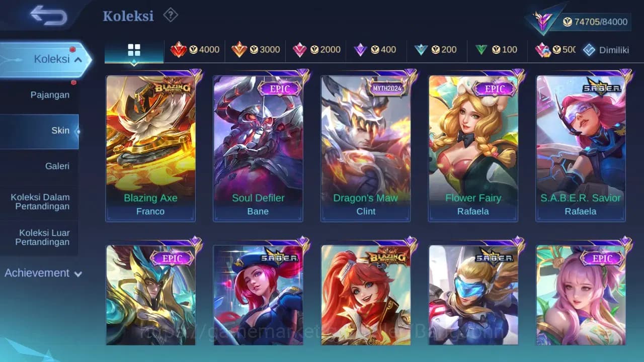 Mobile Legends: Bang Bang Accounts GLOBAL Hero 132 Skin 353 | KOF Karina | Sanrio Flo image 4