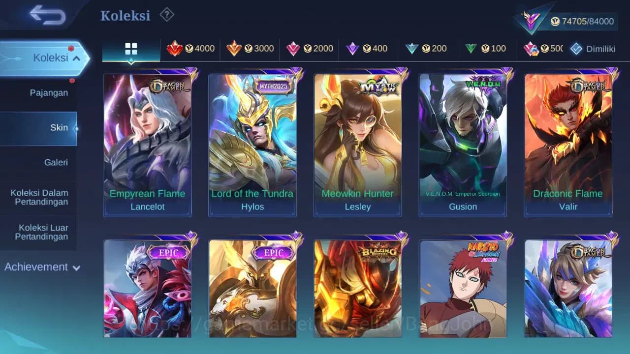 Mobile Legends: Bang Bang Accounts GLOBAL Hero 132 Skin 353 | KOF Karina | Sanrio Flo image 8