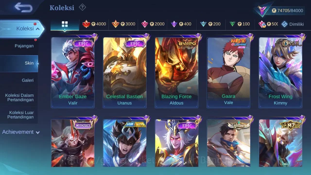 Mobile Legends: Bang Bang Accounts GLOBAL Hero 132 Skin 353 | KOF Karina | Sanrio Flo image 9