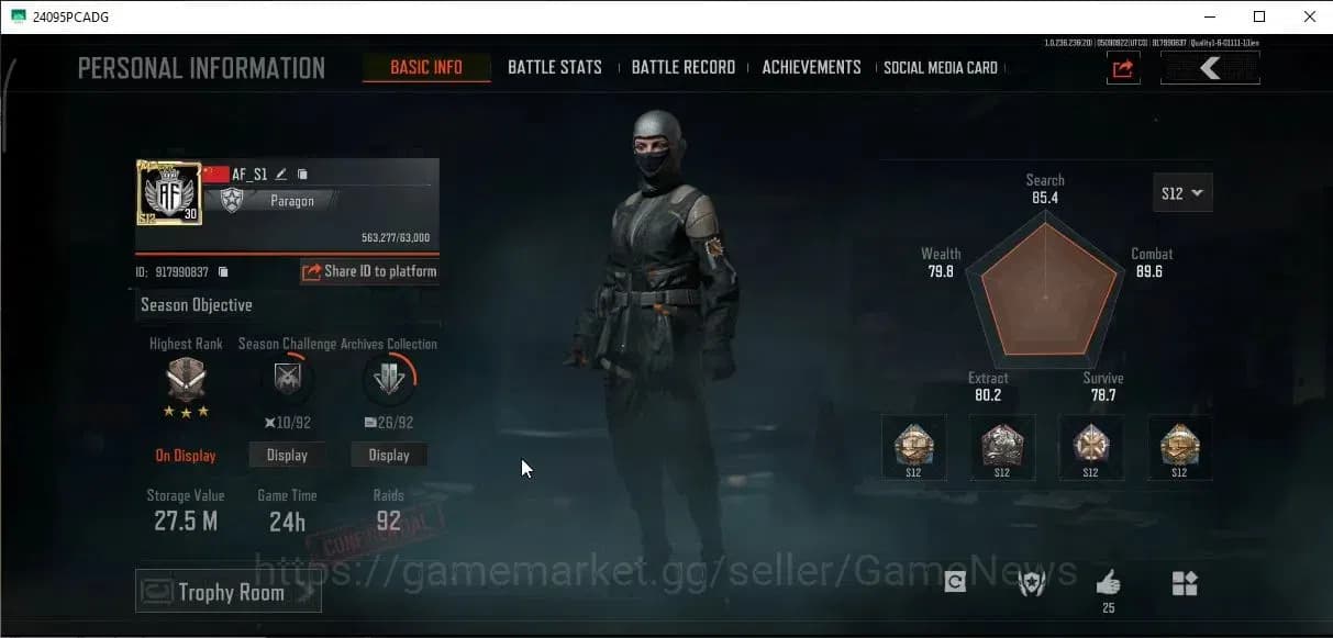 Arena Breakout Accounts MOBILE Lv30|SV 27,5M|CV 17,6M|SS AX50|QS AKS74U,Ab image 2