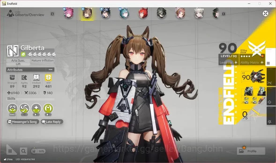 Arknights: Endfield Accounts ASIA|Lv 59|5Limited+5Sign|(Yvonne,Gilberta,Tangtan image 4