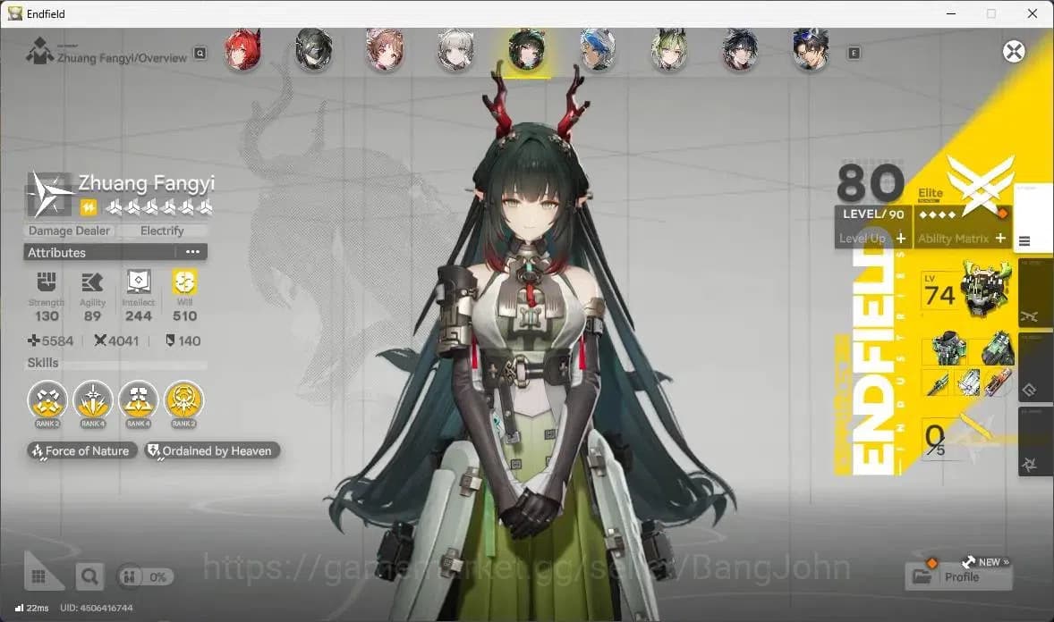 Arknights: Endfield Accounts ASIA|Lv 59|5Limited+5Sign|(Yvonne,Gilberta,Tangtan image 7