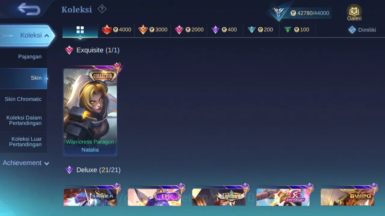 Mobile Legends: Bang Bang Accounts GLOBAL Hero 131 Skin 213 | CC Nata | Blazing Franc image 1