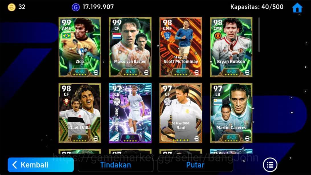 eFootball Accounts power 3172 | epic zico, showtime SCOTT mctom, EPIC image 2