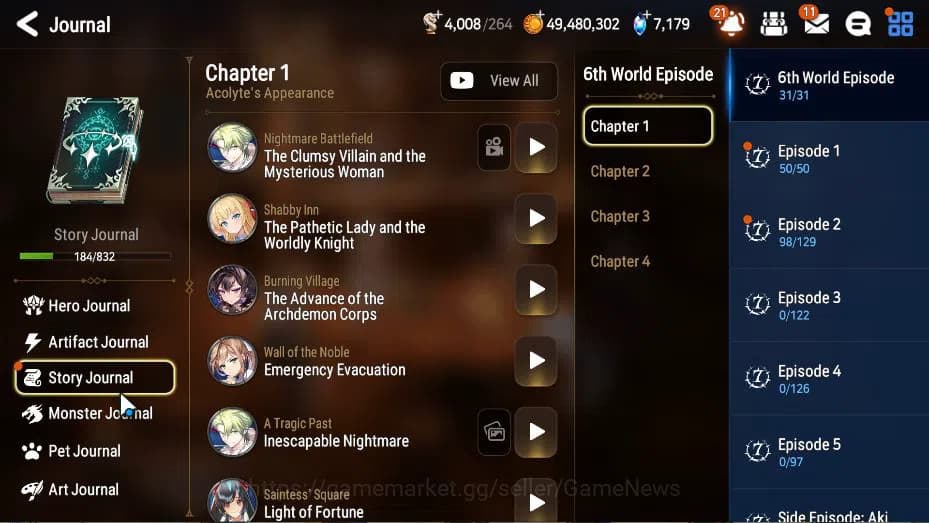 Epic Seven Accounts GLOBAL Unverif|New Era|6 ML(Salome, LOT Scales, AL image 19