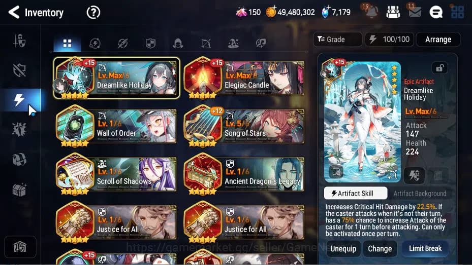 Epic Seven Accounts GLOBAL Unverif|New Era|6 ML(Salome, LOT Scales, AL image 8