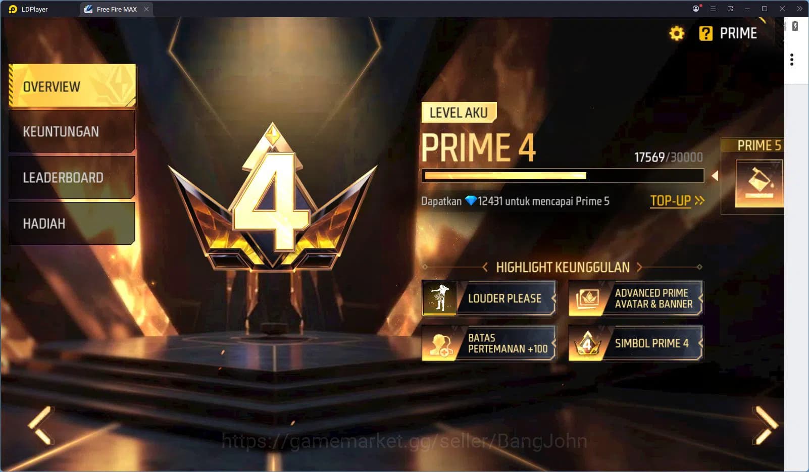 Free Fire Accounts Indonesia Vault 303 | Blueblock Bundle | Jiraiya B image 2