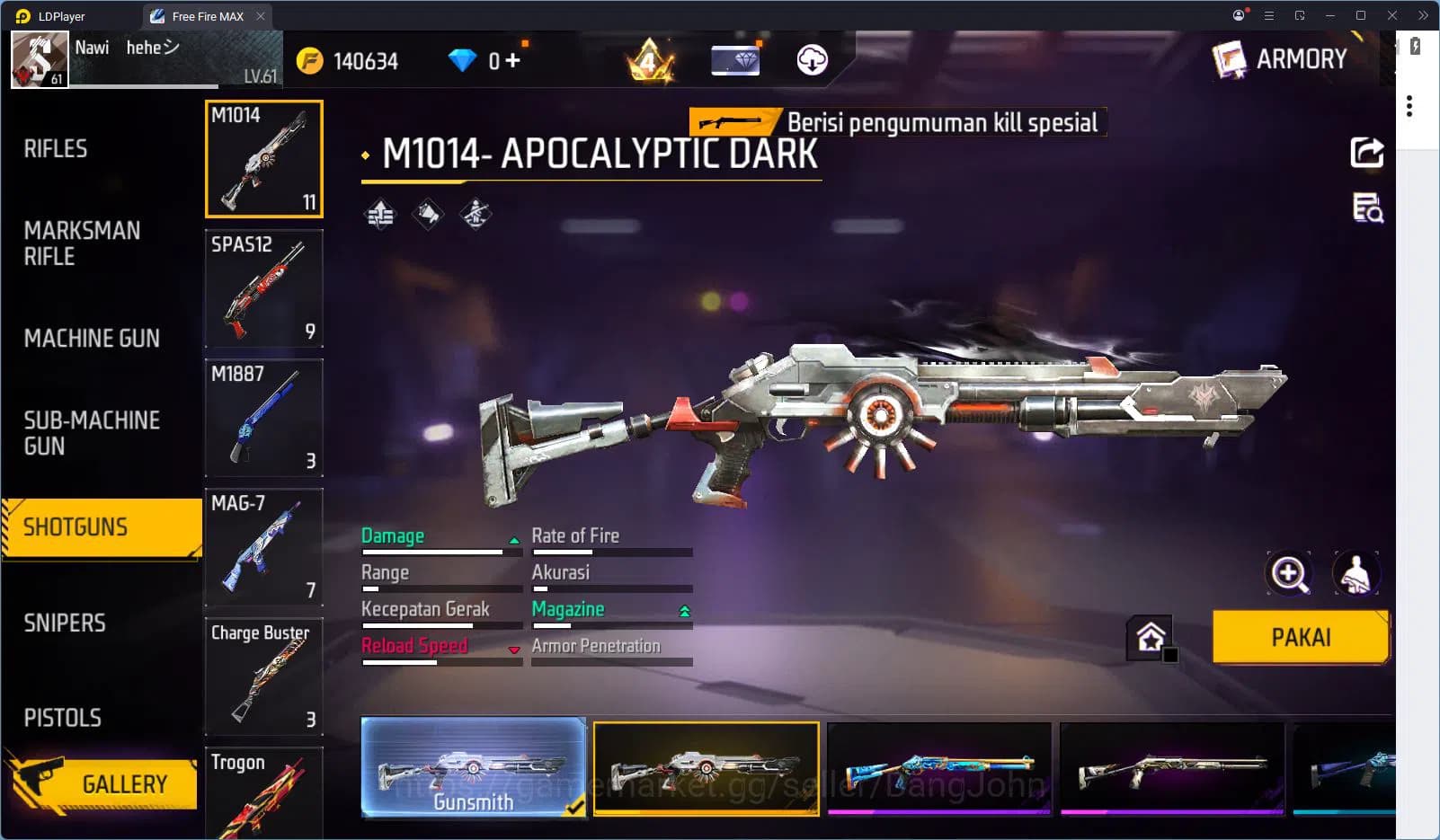 Free Fire Accounts Indonesia Vault 303 | Blueblock Bundle | Jiraiya B image 7