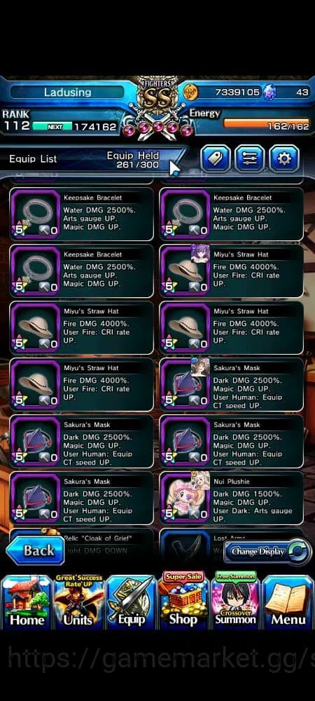 Grand Summoners Accounts Global|Rank 112|28 Ascend+6 TW|[Inumuta,Sayaka,Emi image 16