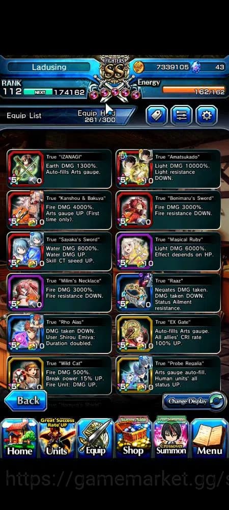 Grand Summoners Accounts Global|Rank 112|28 Ascend+6 TW|[Inumuta,Sayaka,Emi image 6