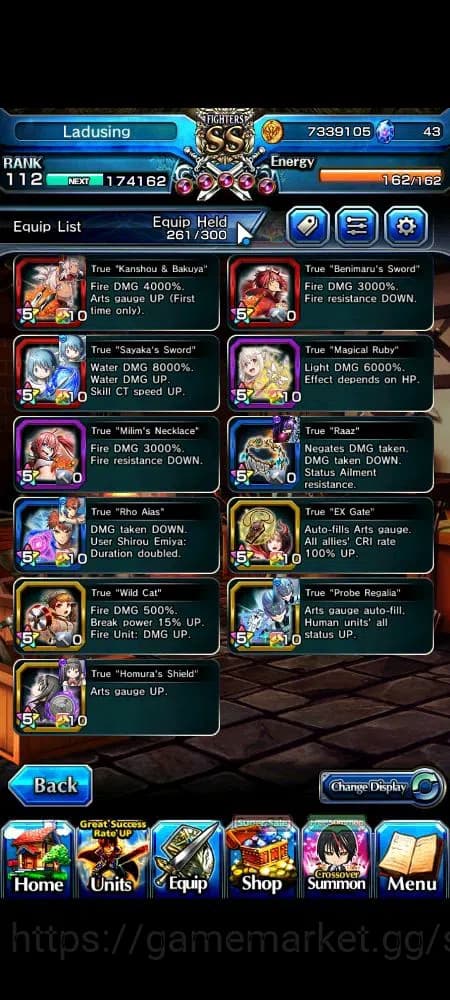 Grand Summoners Accounts Global|Rank 112|28 Ascend+6 TW|[Inumuta,Sayaka,Emi image 7