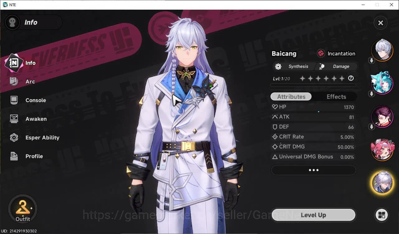 Neverness to Everness Accounts GLOBAL EU |HL 3| 2 SSR Limited Nanally Awk 1 + Pho image 2