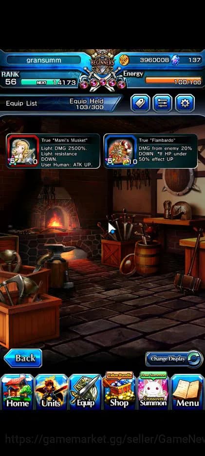 Grand Summoners Accounts Global|Rank 56|5 Ascend| Ultimate Paladin Roy,Sunr image 5