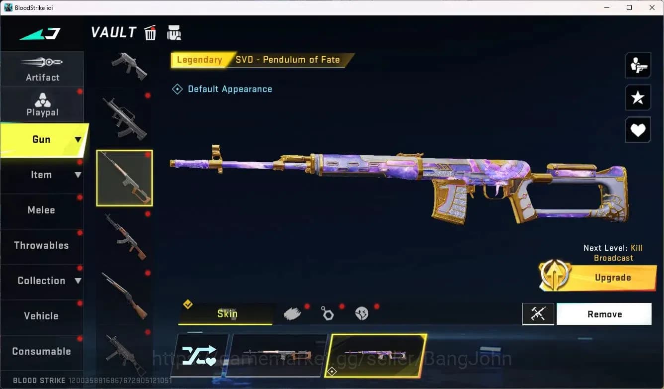 Blood Strike Accounts ASIA | EVO FAL-Evolved Draco | 8 Legendary Skins | image 18