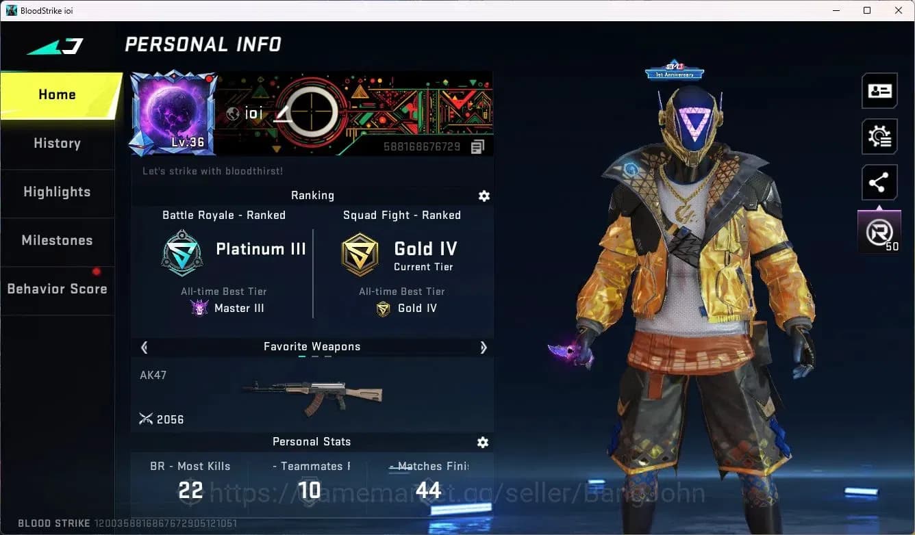 Blood Strike Accounts ASIA | EVO FAL-Evolved Draco | 8 Legendary Skins | image 2