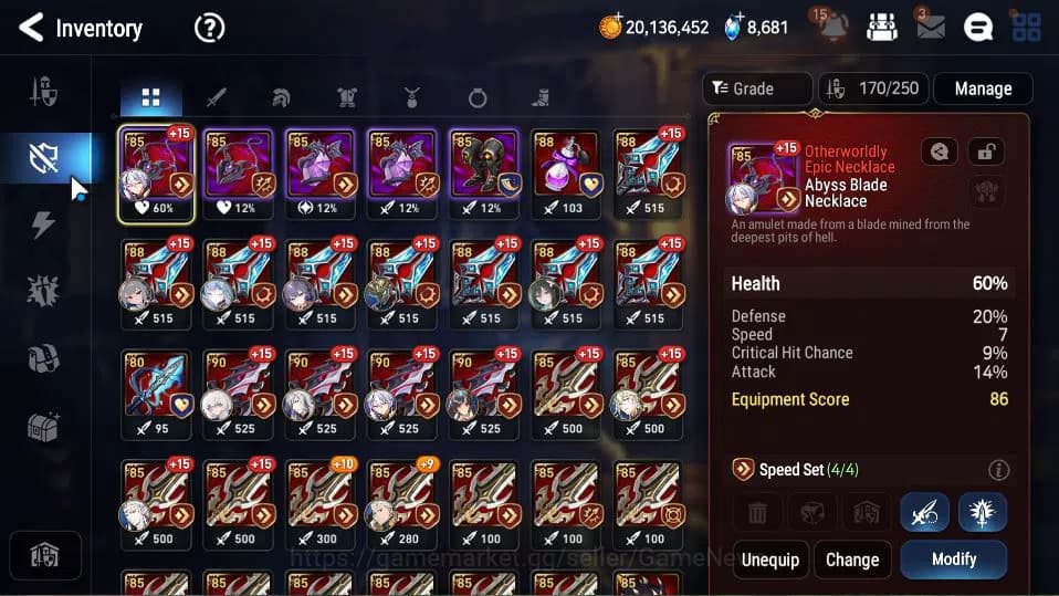 Epic Seven Accounts GLOBAL Unverif|New Era|9 ML(BArunka,LOTScales,NM L image 14