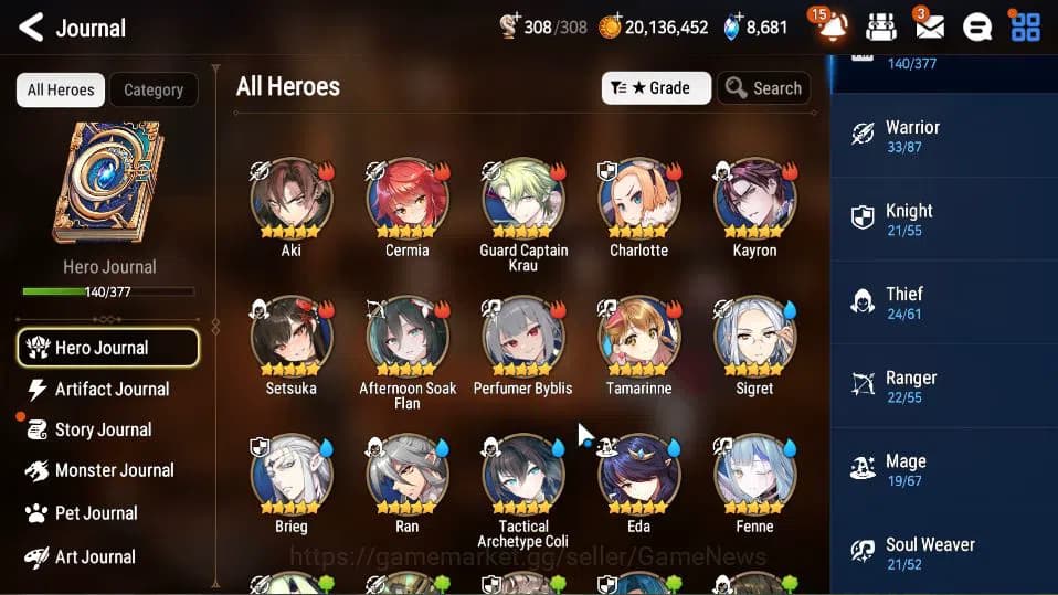 Epic Seven Accounts GLOBAL Unverif|New Era|9 ML(BArunka,LOTScales,NM L image 20