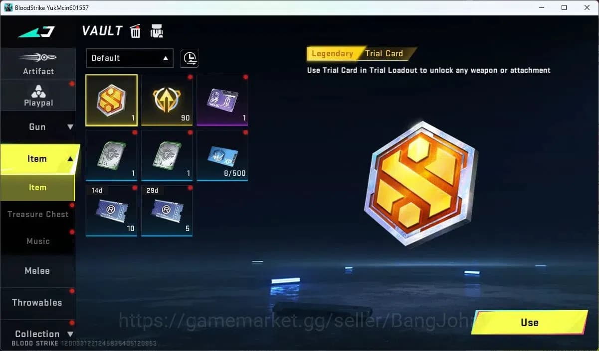 Blood Strike Accounts ASIA | Collab AK47-Sacred Axe Rhitta | 5 Legendary image 14