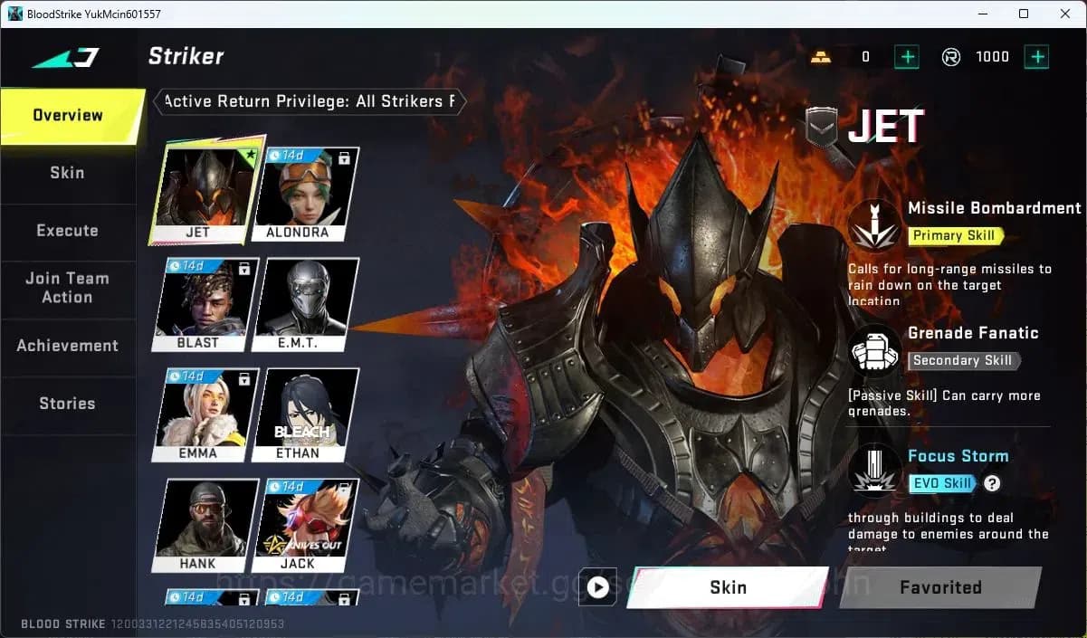 Blood Strike Accounts ASIA | Collab AK47-Sacred Axe Rhitta | 5 Legendary image 5