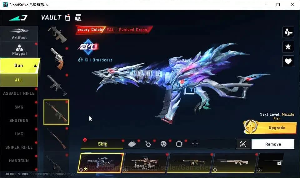 Blood Strike Accounts ASIA|ETERNAL Desert Eagle-Scorpius|2 ULTRA Melee|4 image 16