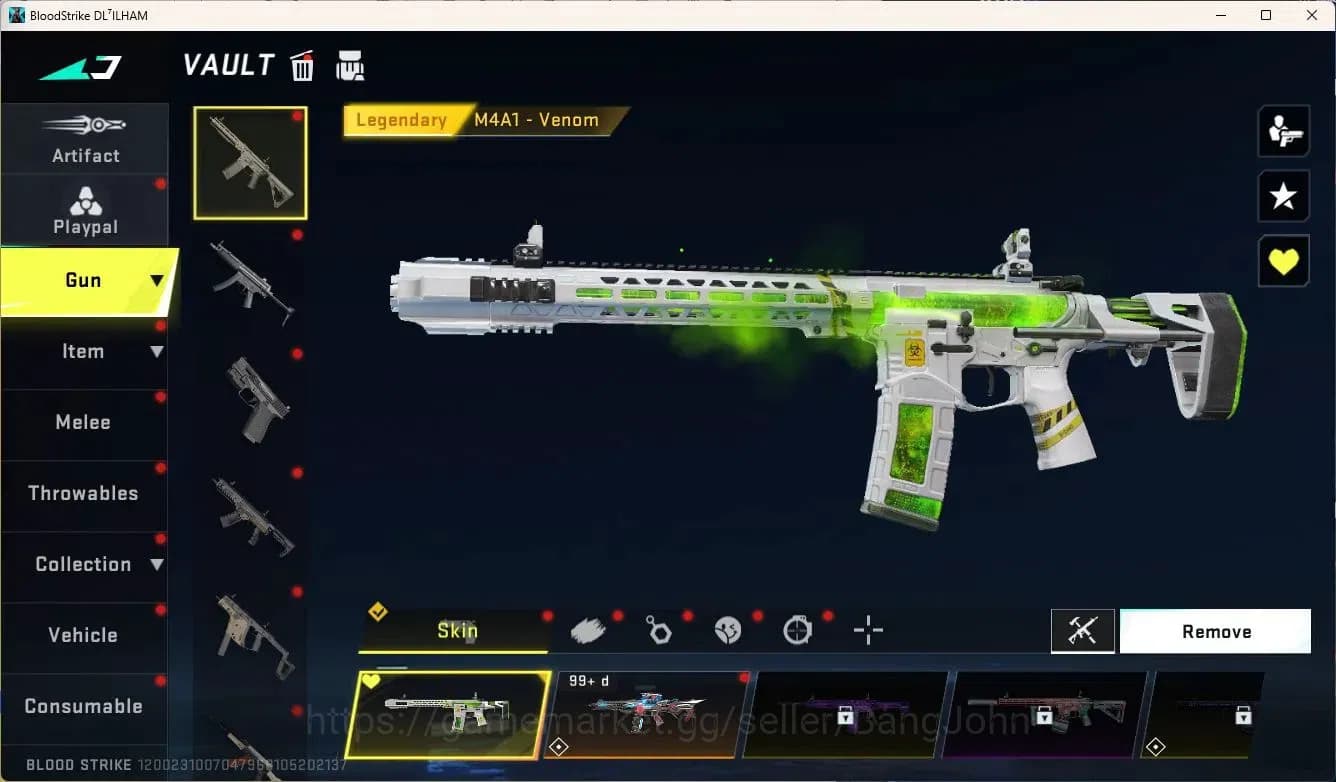 Blood Strike Accounts ASIA | 1 ETERNAL: Desert Eagle | 2 7DS | 2 ULTRA G image 5