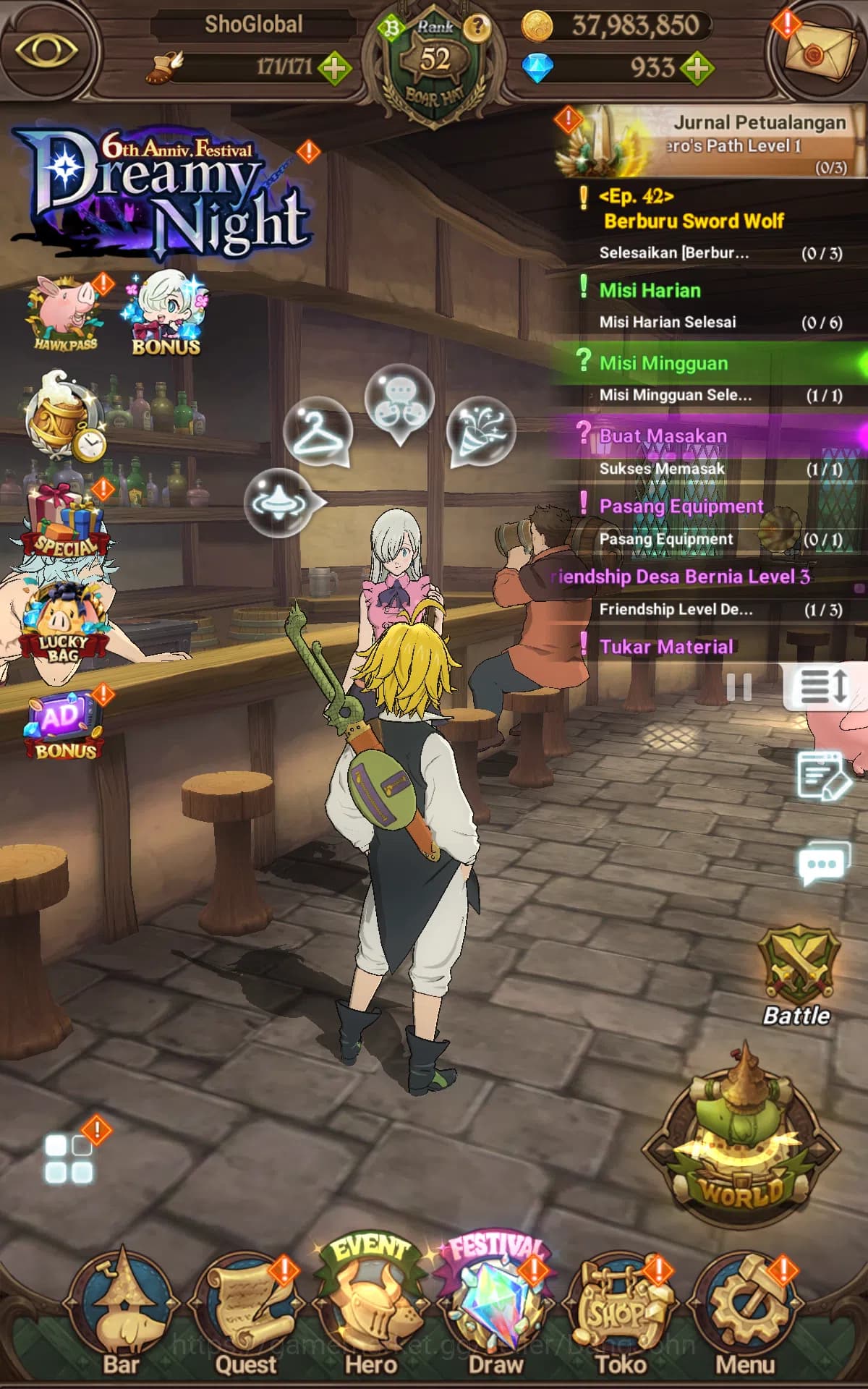 The Seven Deadly Sins: Grand Cross Accounts Global | Starter | DM 914|811K CC|UR Ban,Ludociel, image 1