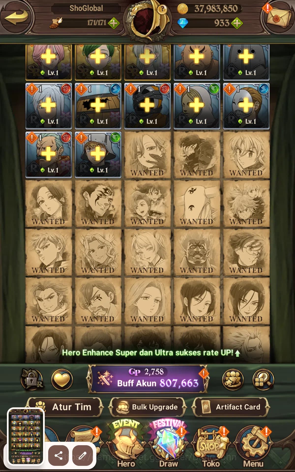 The Seven Deadly Sins: Grand Cross Accounts Global | Starter | DM 914|811K CC|UR Ban,Ludociel, image 10