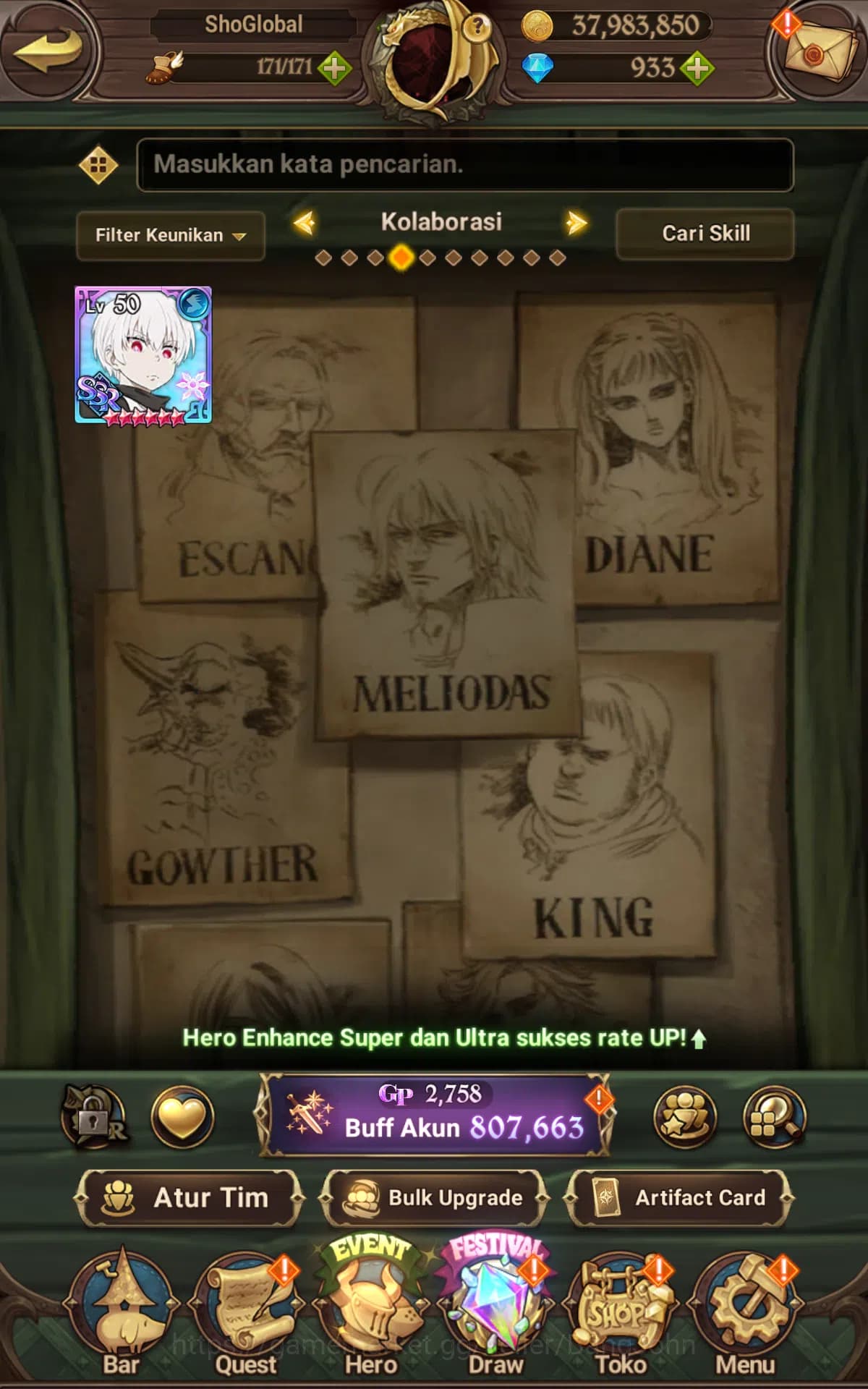 The Seven Deadly Sins: Grand Cross Accounts Global | Starter | DM 914|811K CC|UR Ban,Ludociel, image 7