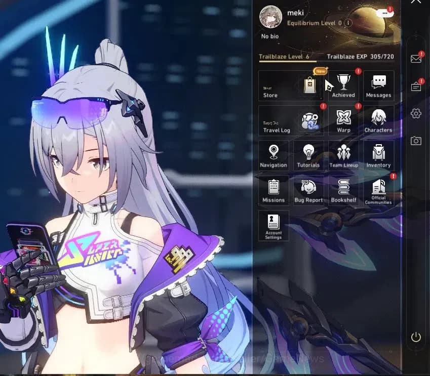 Honkai Star Rail Accounts Asia|TL 6|1 Golden Companion Spirit|4 Limited|Silv image 1
