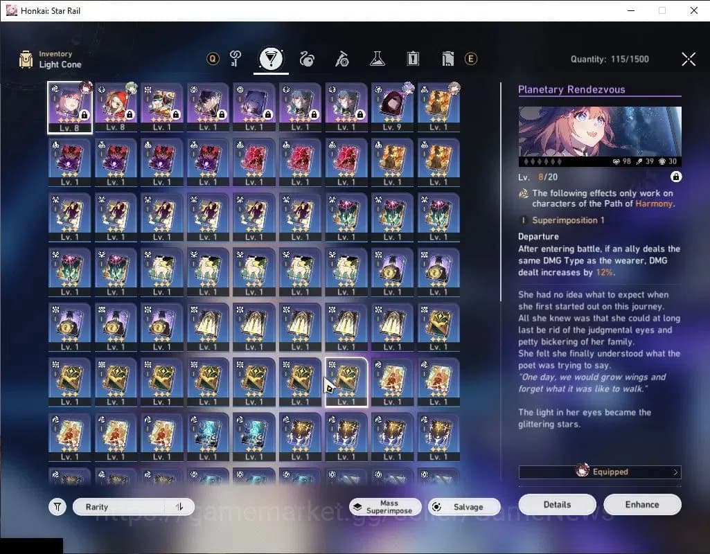 Honkai Star Rail Accounts Asia|TL 6|1 Golden Companion Spirit|4 Limited|Silv image 5