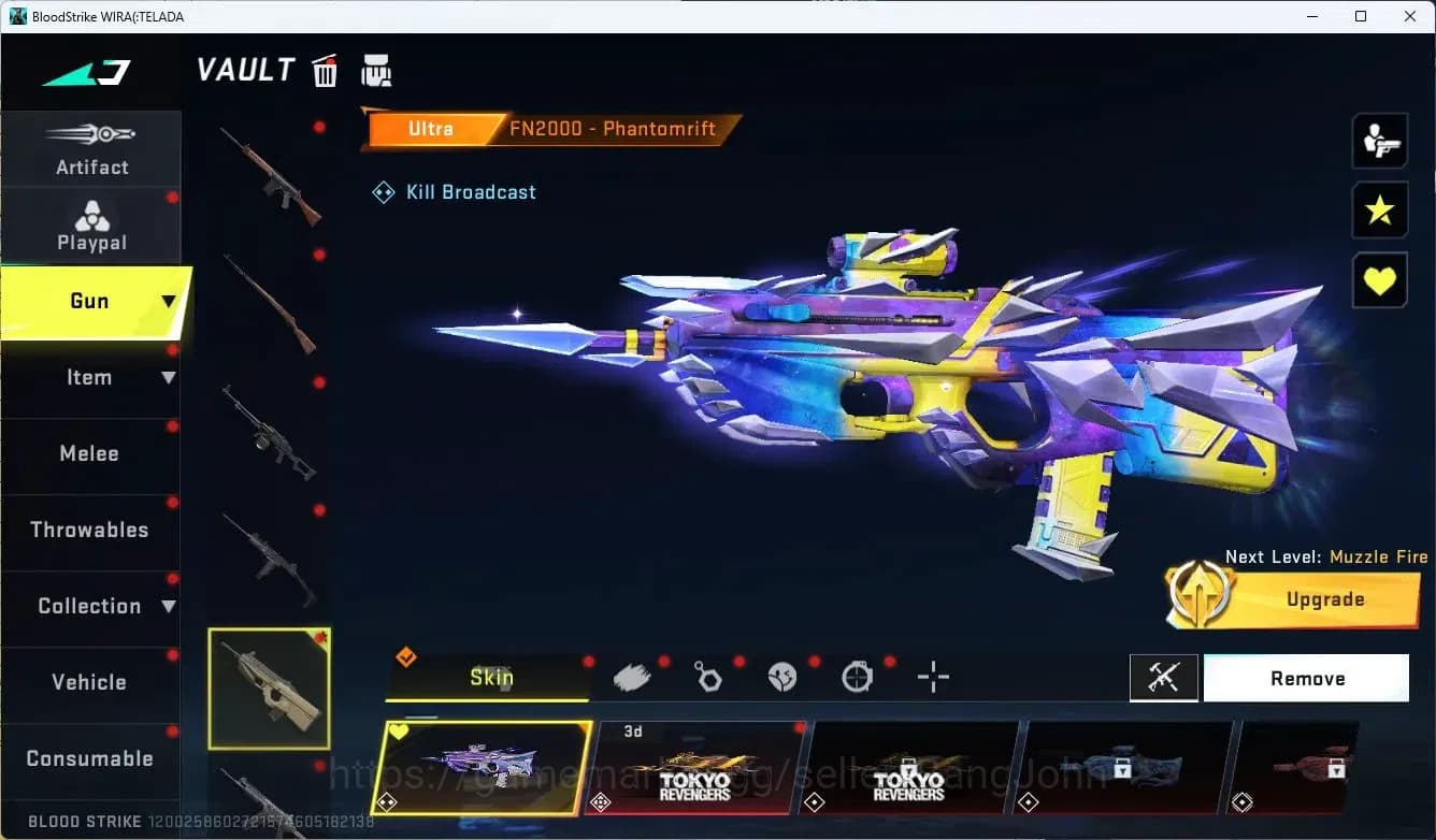 Blood Strike Accounts ASIA | 2 ULTRA GUN: FN2000, QBZ95 | 2+ TR Gun Skin image 2