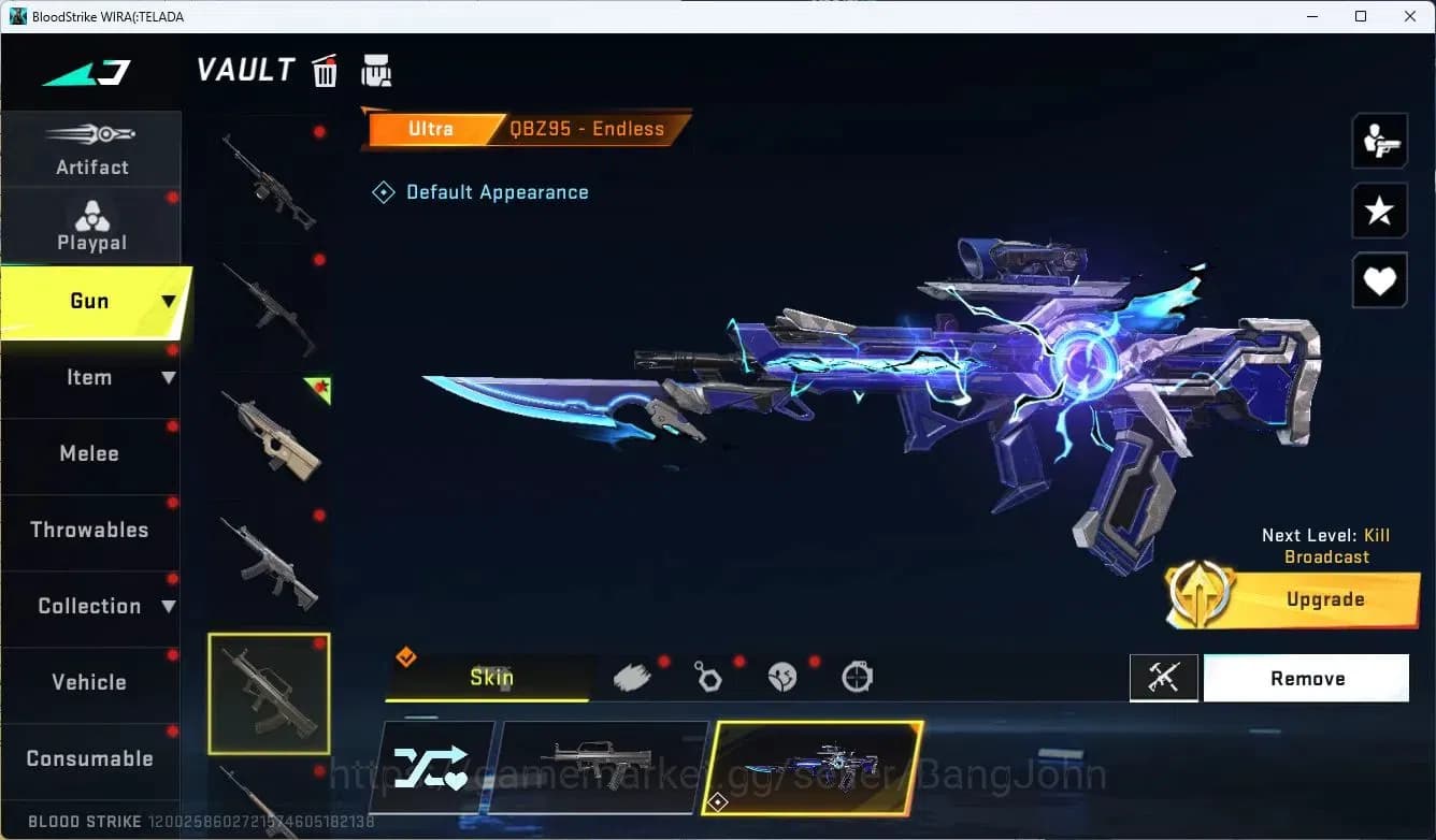 Blood Strike Accounts ASIA | 2 ULTRA GUN: FN2000, QBZ95 | 2+ TR Gun Skin image 3