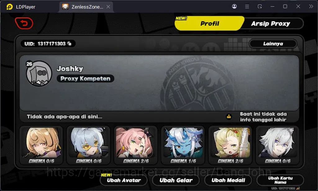 Zenless Zone Zero Accounts ASIA | Yidhari, Soldier, Nicole, Belle, Corin MC W image 1