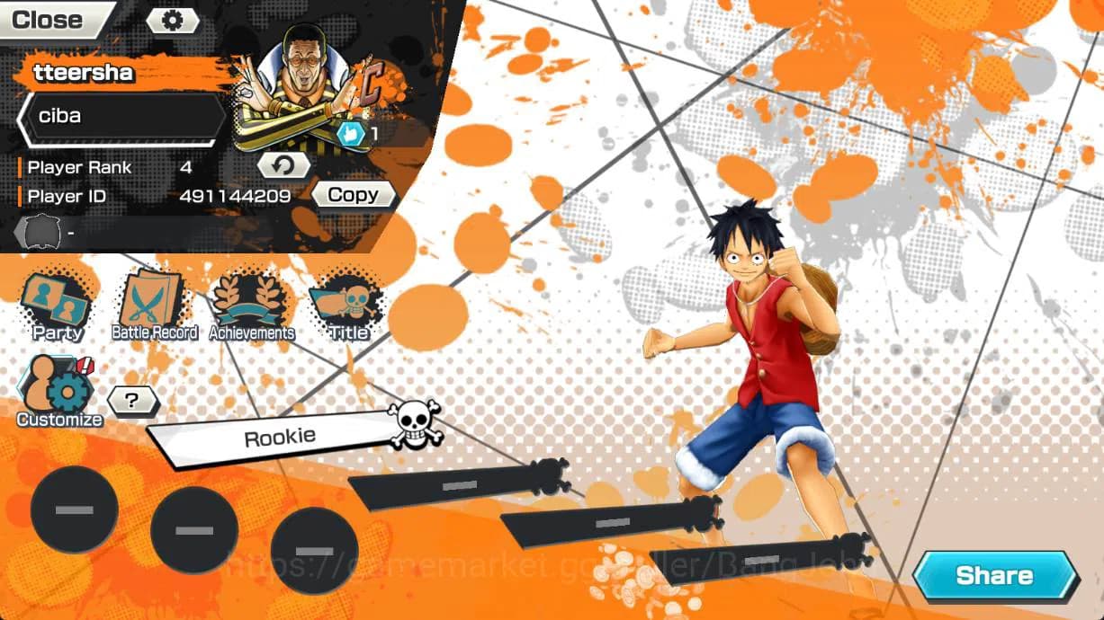 One Piece Bounty Rush Accounts GLOBAL | EX1 | max 1 | Shanks, Borsalino, van Gerg image 1