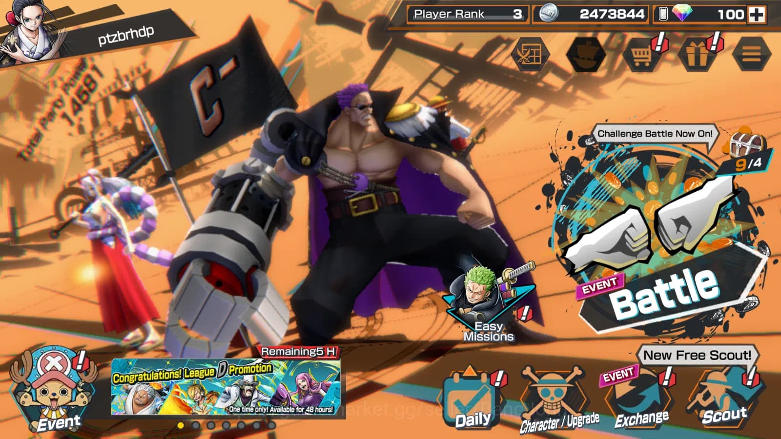 One Piece Bounty Rush Accounts Global | 4EX | 1 MAX | the5elder saturn , 4emperor image 1