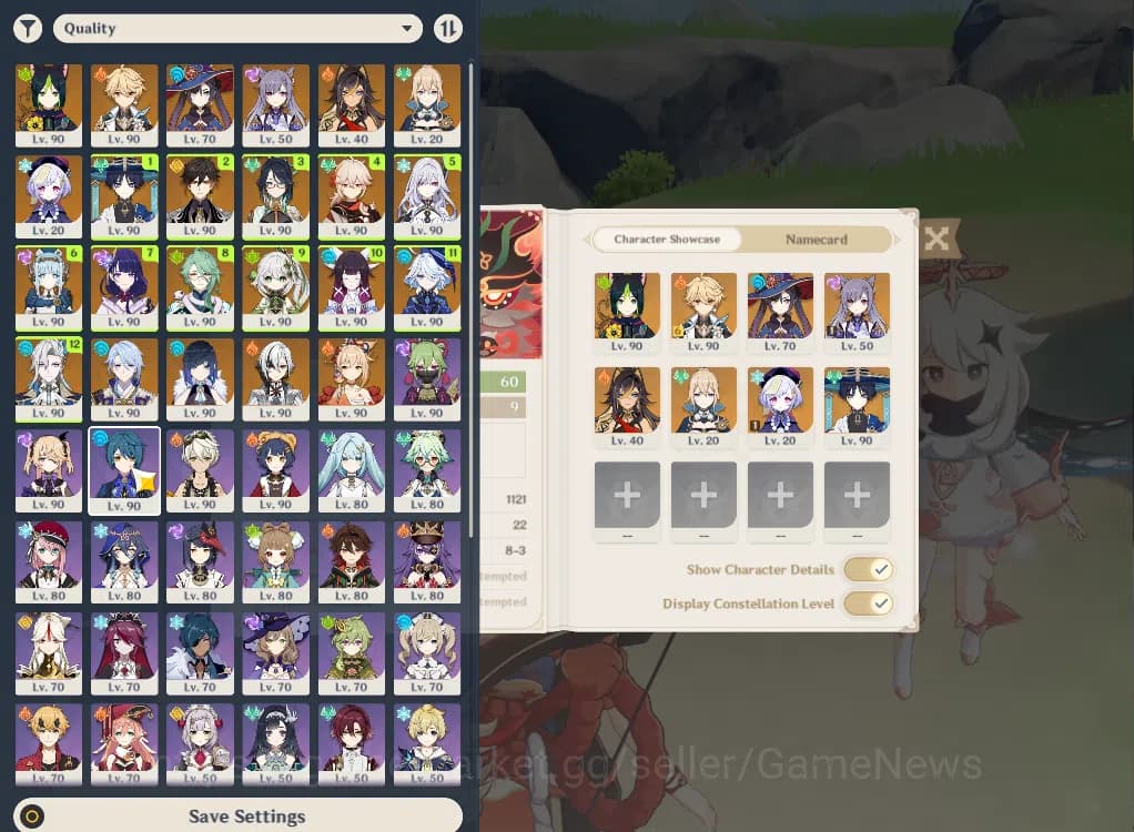 Genshin Impact Accounts ASIA|ENDGAME|AR60|16Limited+4(*5Weapon)|4PreamTeam image 1