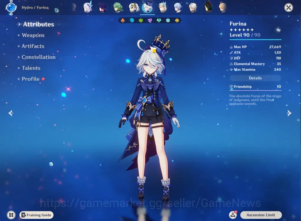 Genshin Impact Accounts ASIA|ENDGAME|AR60|16Limited+4(*5Weapon)|4PreamTeam image 6