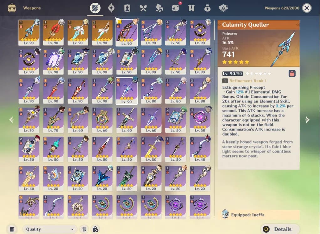 Genshin Impact Accounts ASIA|ENDGAME|AR60|16Limited+4(*5Weapon)|4PreamTeam image 8