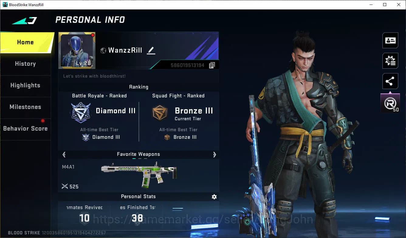 Blood Strike Accounts ASIA|ULTRA=M700,AR97|MORE DETAIL CEK SS BS558B image 8