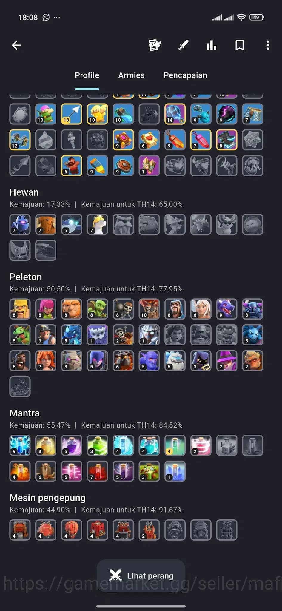Clash of Clans Accounts TH13 MAX AQ 80 RC 30, GW 54 Heroes, 5 Pets inc. Un image 20