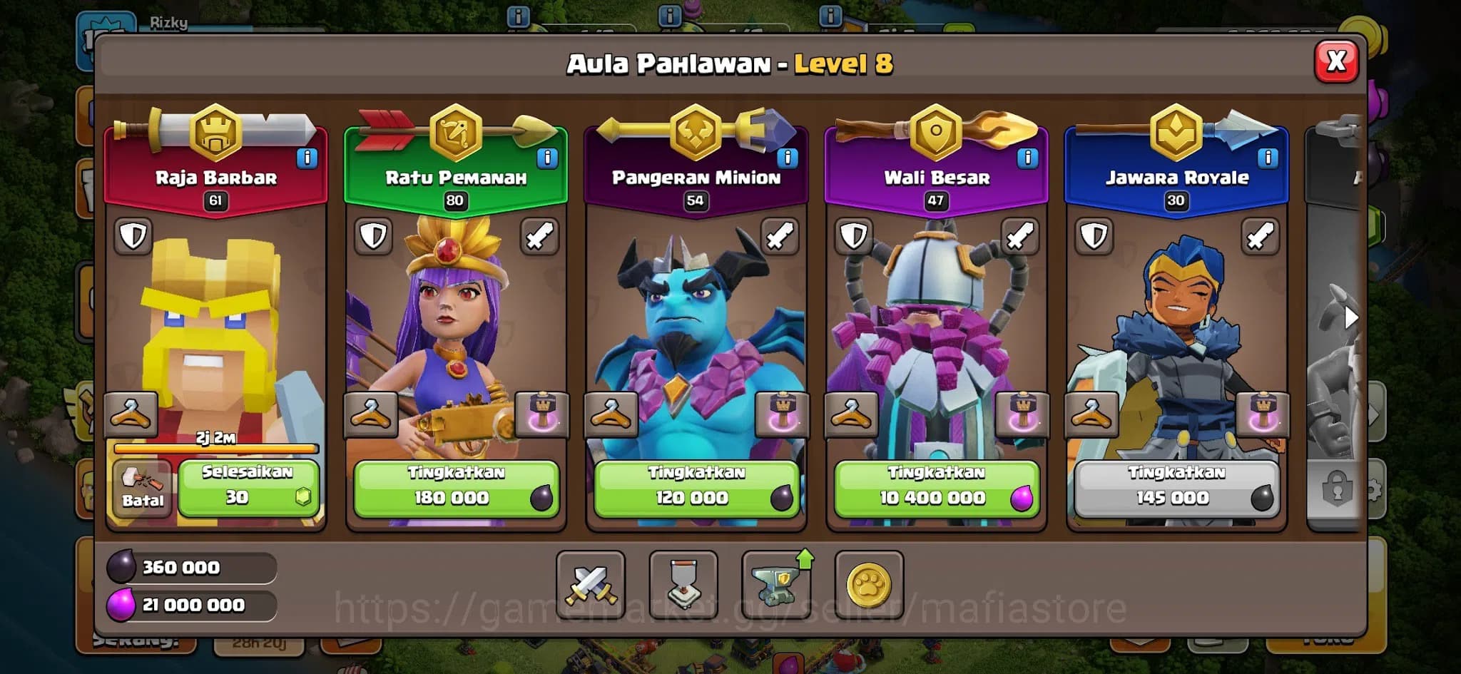 Clash of Clans Accounts TH13 MAX AQ 80 RC 30, GW 54 Heroes, 5 Pets inc. Un image 6
