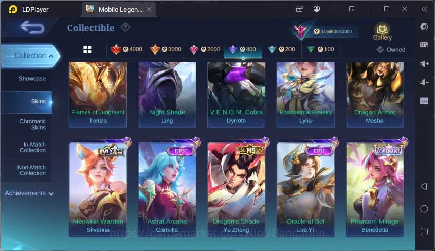 Mobile Legends: Bang Bang Accounts GLOBAL|Hero 132|Skin 467|Legend Alucard+Franco,ASP image 13
