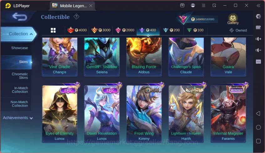 Mobile Legends: Bang Bang Accounts GLOBAL|Hero 132|Skin 467|Legend Alucard+Franco,ASP image 15